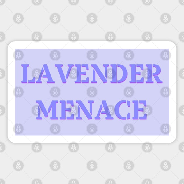 Lavender Menace Inspired by the 70s Lesbian Rights Movement Magnet by TJWDraws